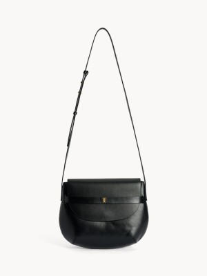 Black By Malene Birger Maellon Leather Shoulder Bags | AU_BB11950