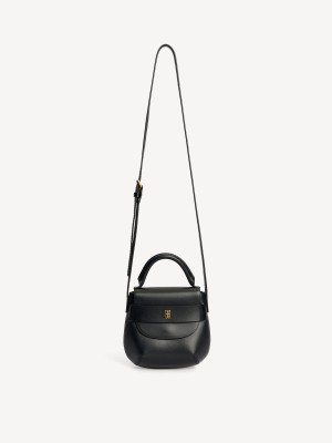 Black By Malene Birger Meela Leather Shoulder Bags | AU_BB96804