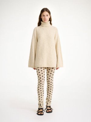 Graphic flower By Malene Birger Breele Wool Leggings Trousers | AU_BB87568
