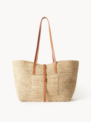 Light Camel By Malene Birger Palla Straw Tote Bags | AU_BB37241