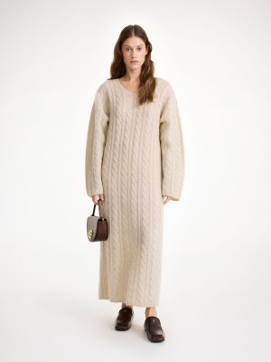 Oyster Gray By Malene Birger Lovella Maxi Dress | AU_BB78575