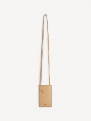 Sand By Malene Birger Aya Leather Phone Pouch Other Accessories | AU_BB70634
