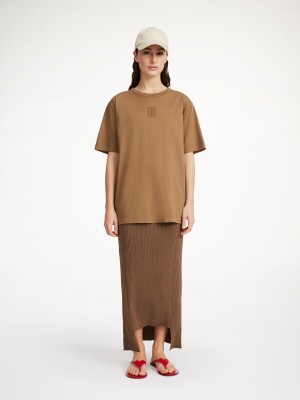 Shitake By Malene Birger Fayeh Organic Cotton T-shirt Tops | AU_BB20242