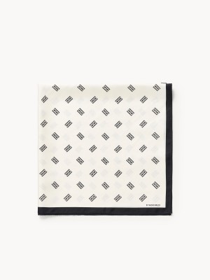 Soft White By Malene Birger Monnas Silk Scarves | AU_BB60275