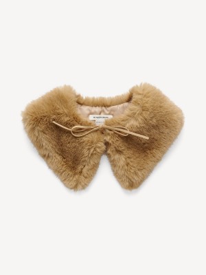 Tannin By Malene Birger Cowie Faux Fur Collar Scarves | AU_BB91377