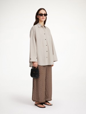 Warm brown By Malene Birger Derris Organic Cotton Shirts | AU_BB97886