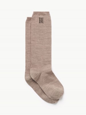 Warm brown By Malene Birger Leiann Socks Other Accessories | AU_BB43925